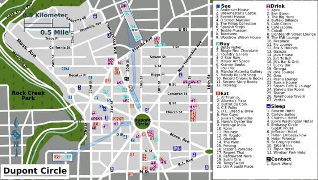 dupont circle dc نقشه