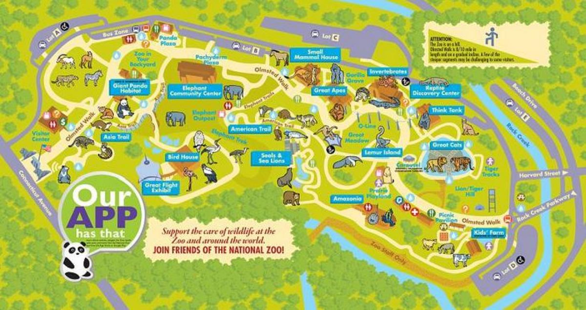 باغ وحش ملی واشنگتن دی سی در نقشه