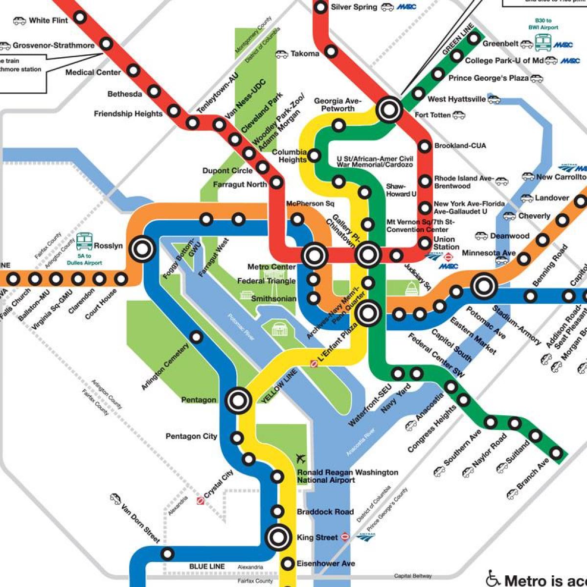 جدید dc metro map