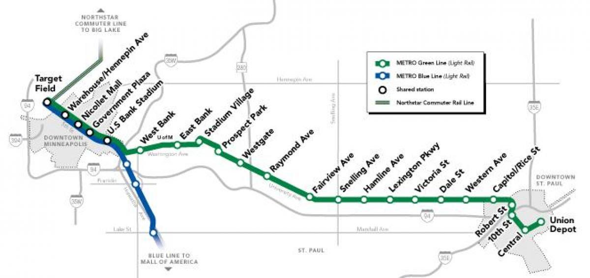 خط سبز dc metro map