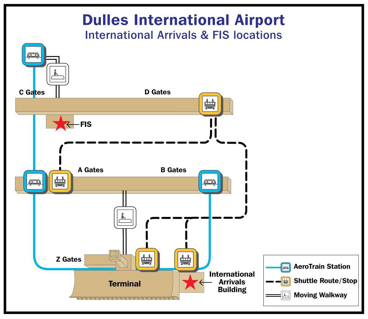 فرودگاه دالس دروازه نقشه