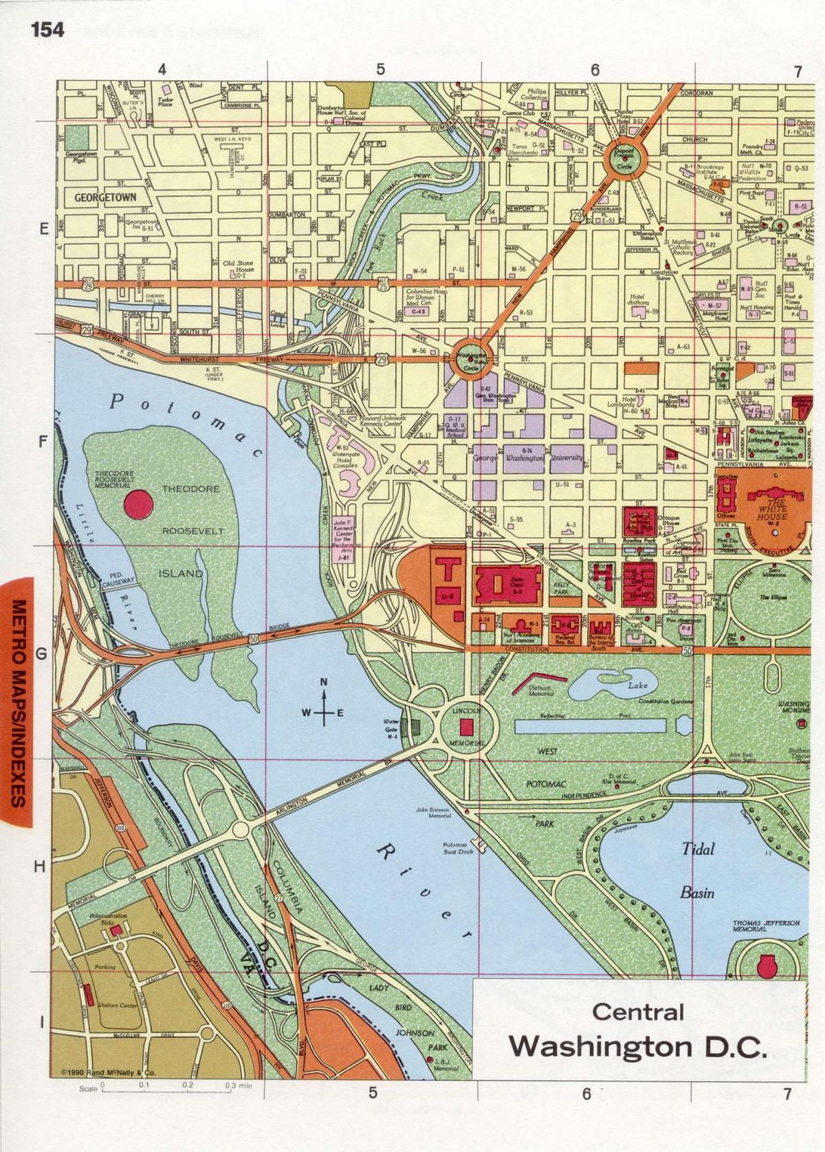 واشنگتن دی سی سیتی سنتر, نقشه