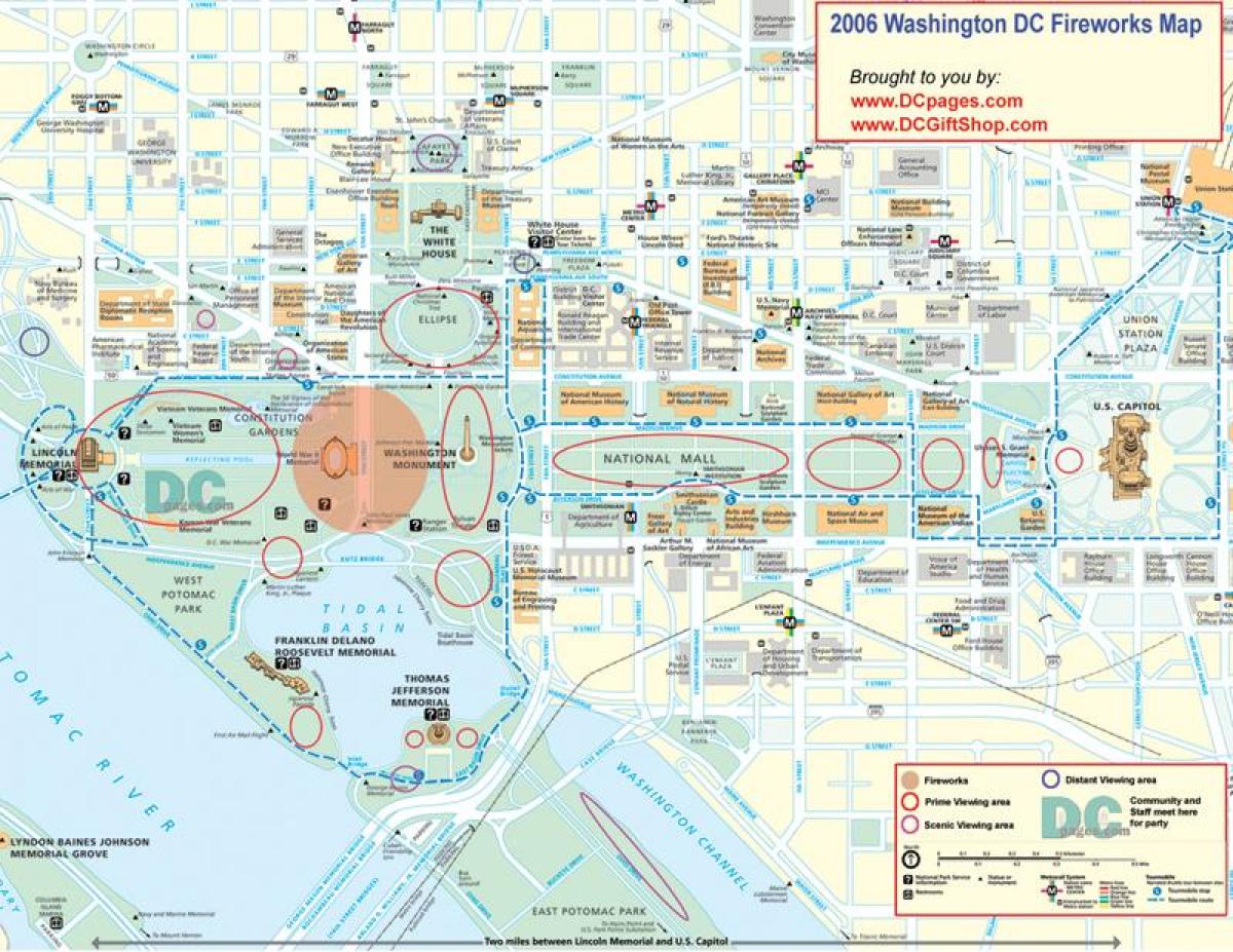 نقشه از کاپیتول هیل و کاخ سفید