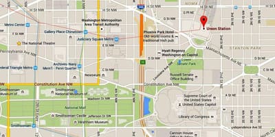 یونیون استیشن واشنگتن, dc نقشه