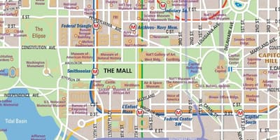Dc ملی mall در نقشه
