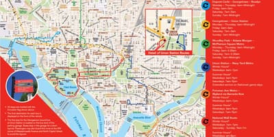 Washington dc circulator نقشه