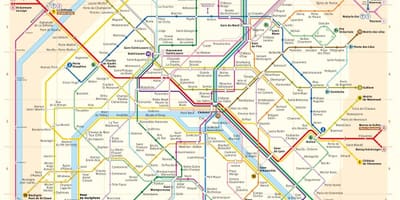 Washington dc metro map با خیابان