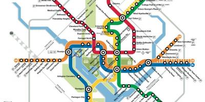 Dc مترو subway map