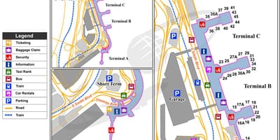 نقشه ترمینال dca