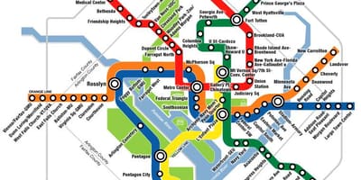 Dc ایستگاه قطار نقشه