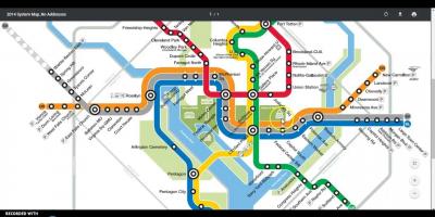 Dc metro سفر نقشه