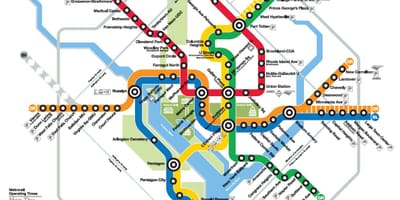 نقشه wmata نقشه dc